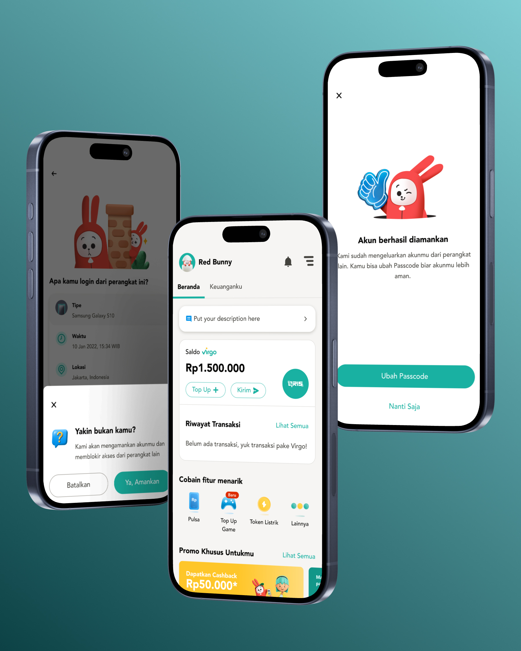 Virgo — New Device Login Security — design detail