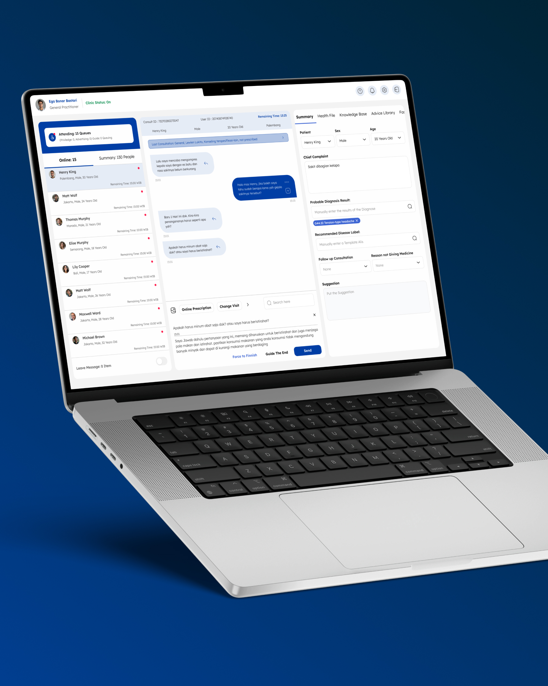 Good Doctor — Clinical Workbench Redesign — design detail