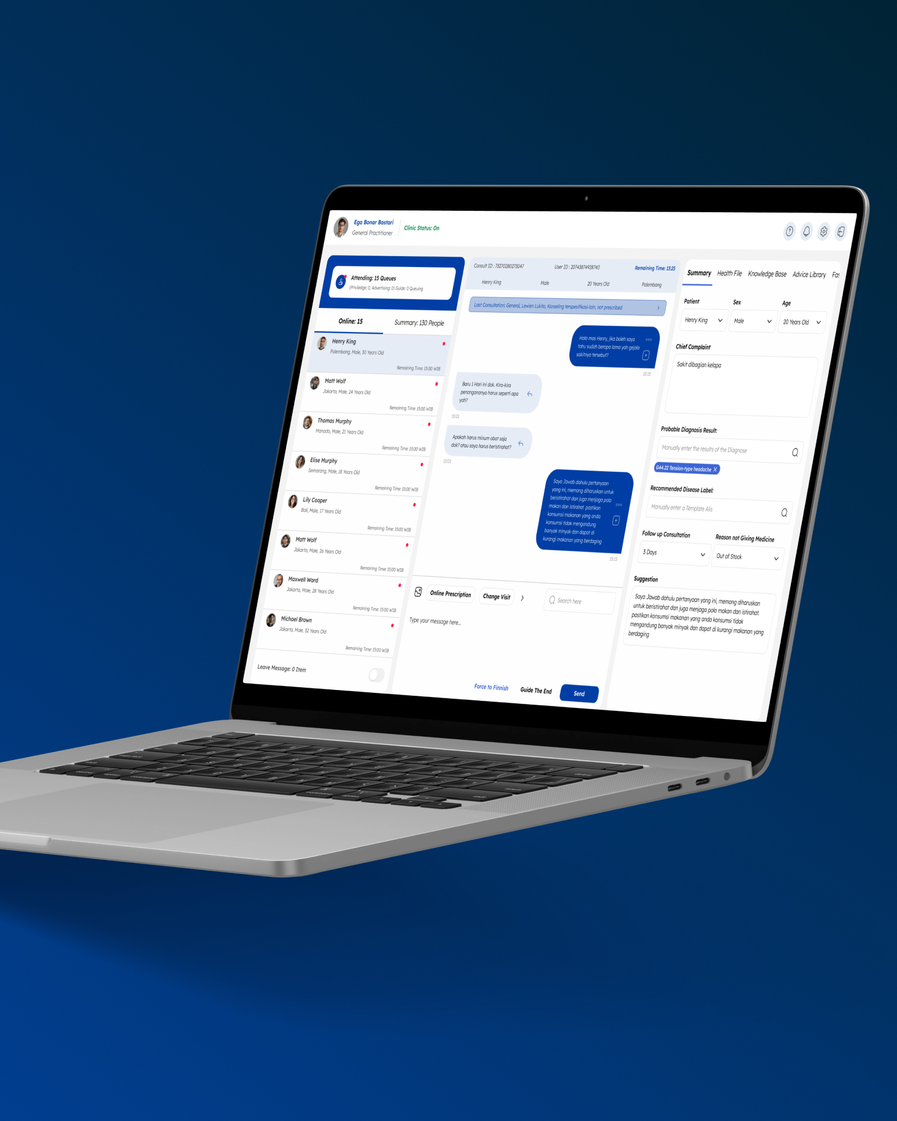 Good Doctor — Clinical Workbench Redesign — design detail